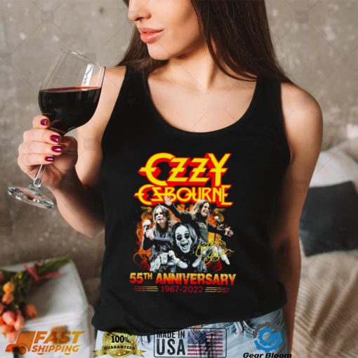 Ozzy Osbourne 55th Anniversary 1967 2022 Signatures T Shirt