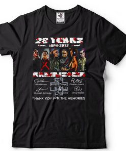 Rammstein Band 28 years 1994 2022 Signatures shirt