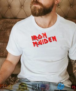 Red Retro Art Logo Iron Maiden Band Unisex T Shirt