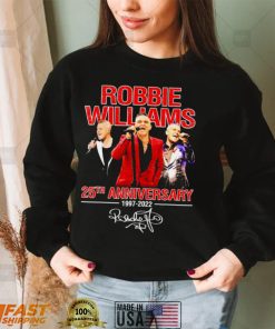 Robbie Williams 25th Anniversary 1997 2022 Signatures Shirt