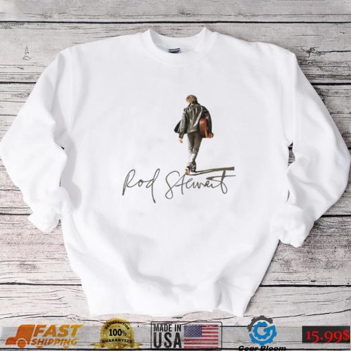 Rock And Pop Star Rod Stewart Signature T Shirt