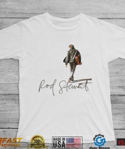 Rock And Pop Star Rod Stewart Signature T Shirt