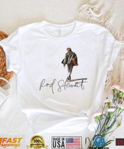 Rock And Pop Star Rod Stewart Signature T Shirt