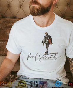 Rock And Pop Star Rod Stewart Signature T Shirt