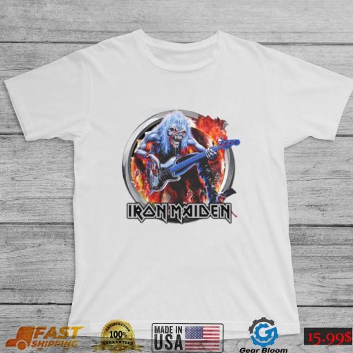 Skeleton With Guitar Iron Maiden Band Unisex T Shirt