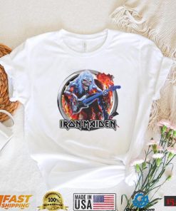 Skeleton With Guitar Iron Maiden Band Unisex T Shirt