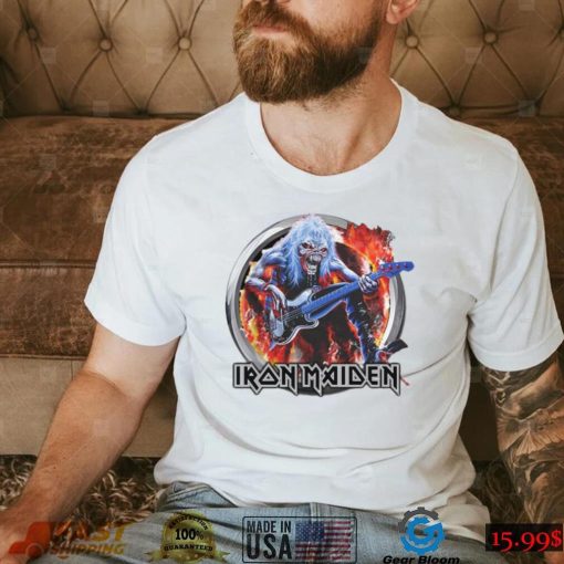 Skeleton With Guitar Iron Maiden Band Unisex T Shirt