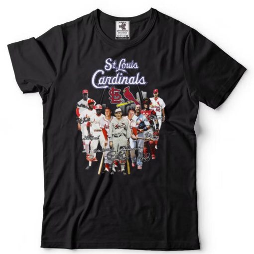 St Louis Cardinals Legends signatures t shirt