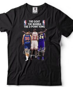 Stephen Curry #30 Kobe Bryant #24 Michael Jordan #23 champion legends signed t shirt