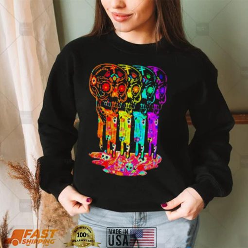 Sugar Skull LGBT art shirt