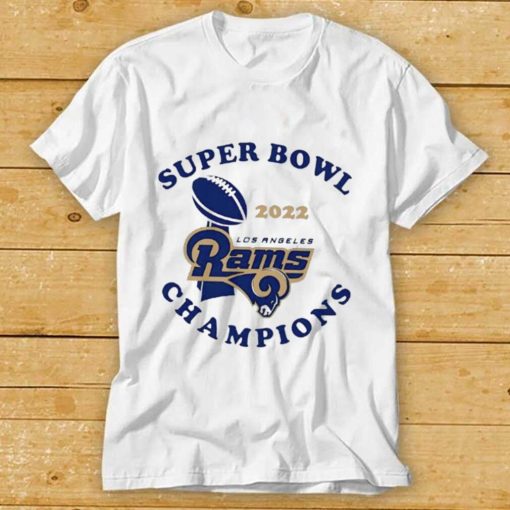 Super Bowl 2022 Los Angeles Rams Champion logo T shirt