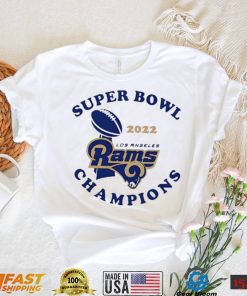 Super Bowl 2022 Los Angeles Rams Champion logo T shirt