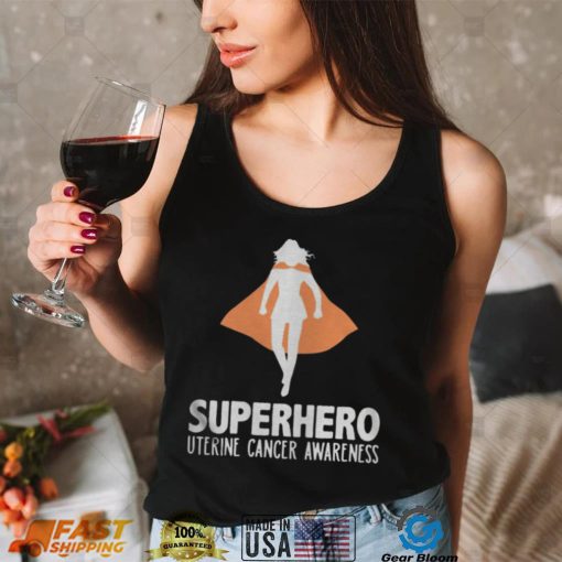 Superhero Uterine Cancer Awareness Shirts