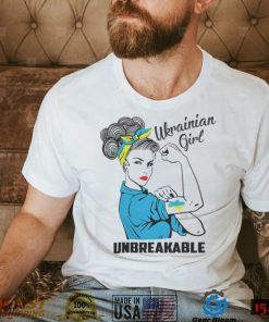 Support Ukraine Girl Unbreakable Strong Ukrainian Flag Pride T Shirt