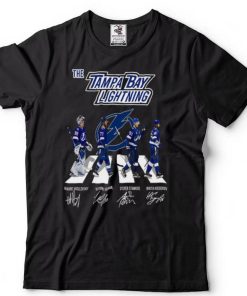 Tampa Bay Lightning walking Abbey Road signatures t shirt