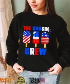 The Cousin Crew 4th Of July Us Flag Popsicle T Shirt