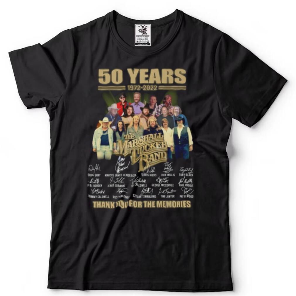 The Marshall Tucker Band 50 Years 1972 2022 Thank Memories Signed Shirt
