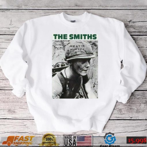 The Smiths Meat Is Murder Morrissey Unisex Vintage White Cotton T Shirt