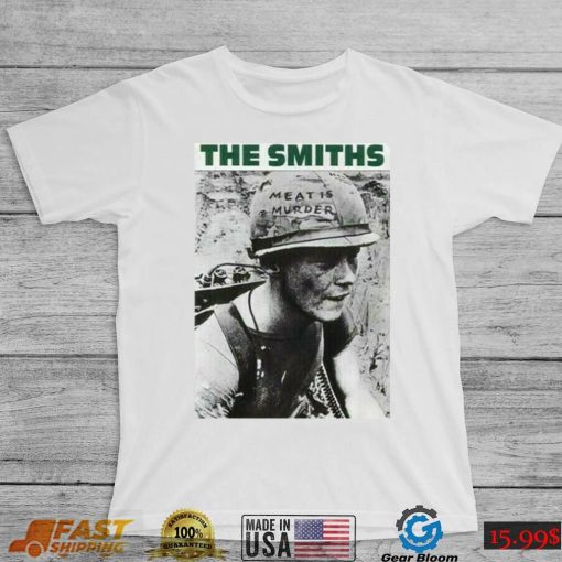 The Smiths Meat Is Murder Morrissey Unisex Vintage White Cotton T Shirt