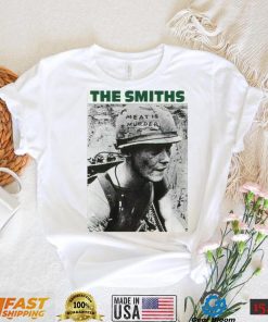 The Smiths Meat Is Murder Morrissey Unisex Vintage White Cotton T Shirt