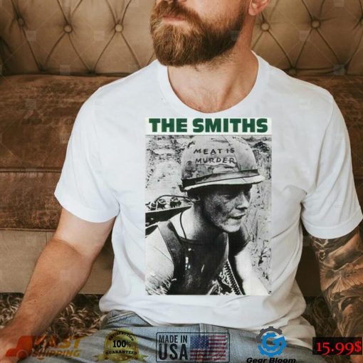 The Smiths Meat Is Murder Morrissey Unisex Vintage White Cotton T Shirt