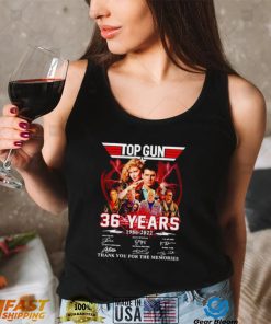 Top Gun Maverick 1986 2022 Thank you for the Memories Signatures T shirt
