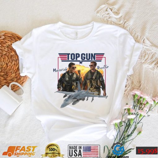 Top Gun Maverick And Rooster T Shirt Barstool Sports
