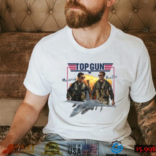 Top Gun Maverick And Rooster T Shirt Barstool Sports