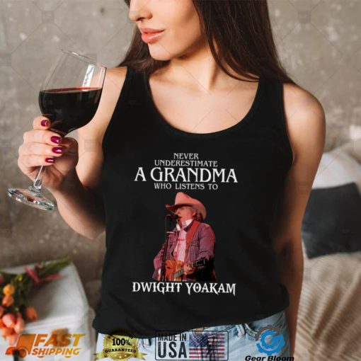 Vintage Never Underestimate A Woman Who Listens to  Dwight Yoakam Essential T Shirt