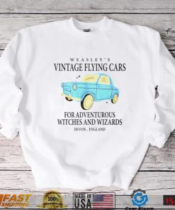 Weasleys vintage flying cars for adventurous witches and wizards Devon England shirt