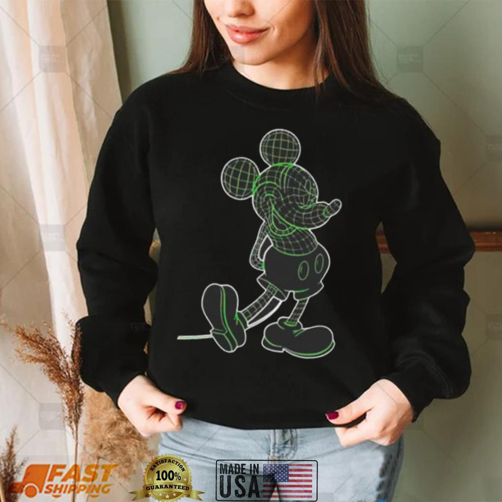 Wire Frame Mickey character unisex T Shirts