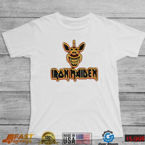 Yellow Black Retro Art Iron Maiden Band Unisex T Shirt