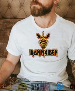 Yellow Black Retro Art Iron Maiden Band Unisex T Shirt