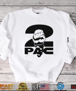 2pac Fist Overlap Old School Black Panther Logo shirt
