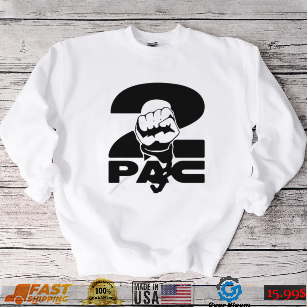 2pac Fist Overlap Old School Black Panther Logo shirt