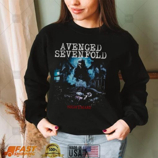 Avenged Sevenfold Nightmare Vintage Unisex Black Cotton Short T Shirt