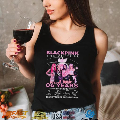 Black Pink The Virtual 06 Years 2016 2022 Thank You For The Memories Signatures Shirt