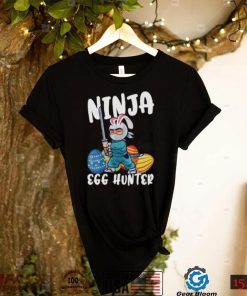 Bunny Ninja Cute Egg Hunter Easter Day Short Sleeve Unisex T Shirt