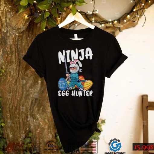 Bunny Ninja Cute Egg Hunter Easter Day Short Sleeve Unisex T Shirt