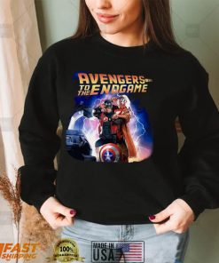 Captain America and Iron Man back to the future Avengers to the Endgame shirt