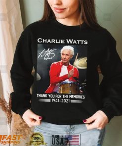 Charlie Watts Signature Thank You For The Memories 1941 2021 Shirt