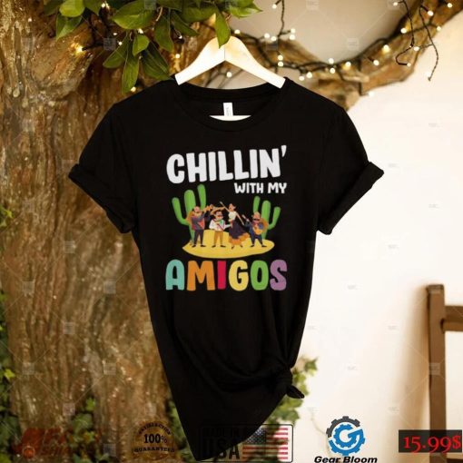 Chillin With My Amigos Funny Cinco de Mayo Fiesta Short Sleeve Unisex T Shirt