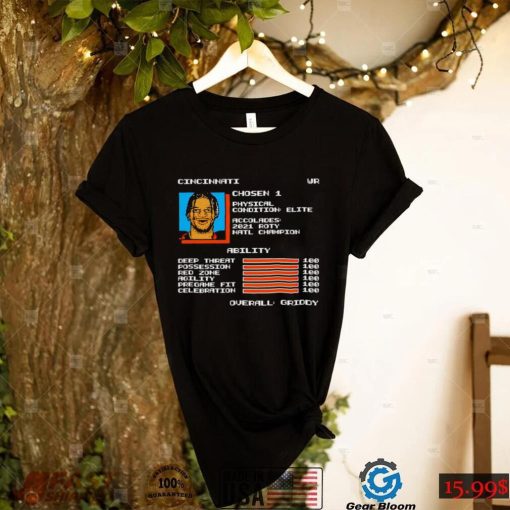 Cincinnati Ja’Marr Chase video game rating video game shirt