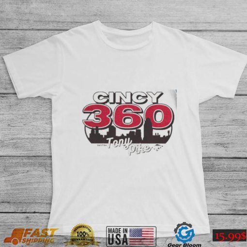 Cincy 360 with Tony Pike retro logo shirt