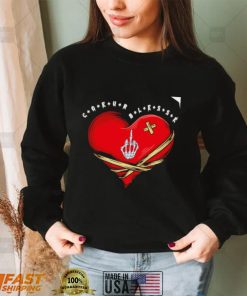 Coeur Blesse middle finger heart shirt