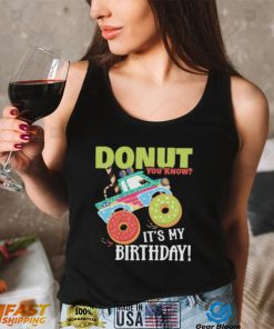 Cute Donut You Know Its My Birthday Truck Party Short Sleeve Unisex T Shirt