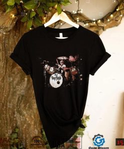 Deep Purple on Pearl Drums Graphic Vintage Cotton Black T shirt