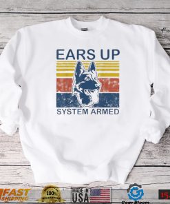 Ears Up System Armed Dog Shirt
