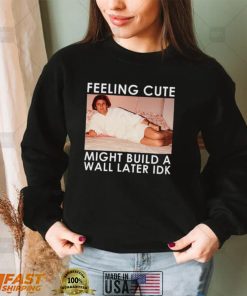 Feeling Cute Might Build a Wall Later Idk Shirt, Hoodie