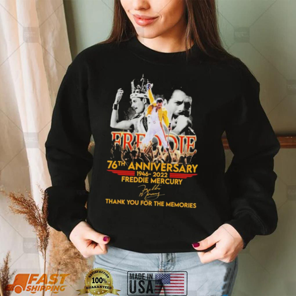 Freddie Mercury 76th Anniversary 1946 2022 Signature For Fans T Shirt